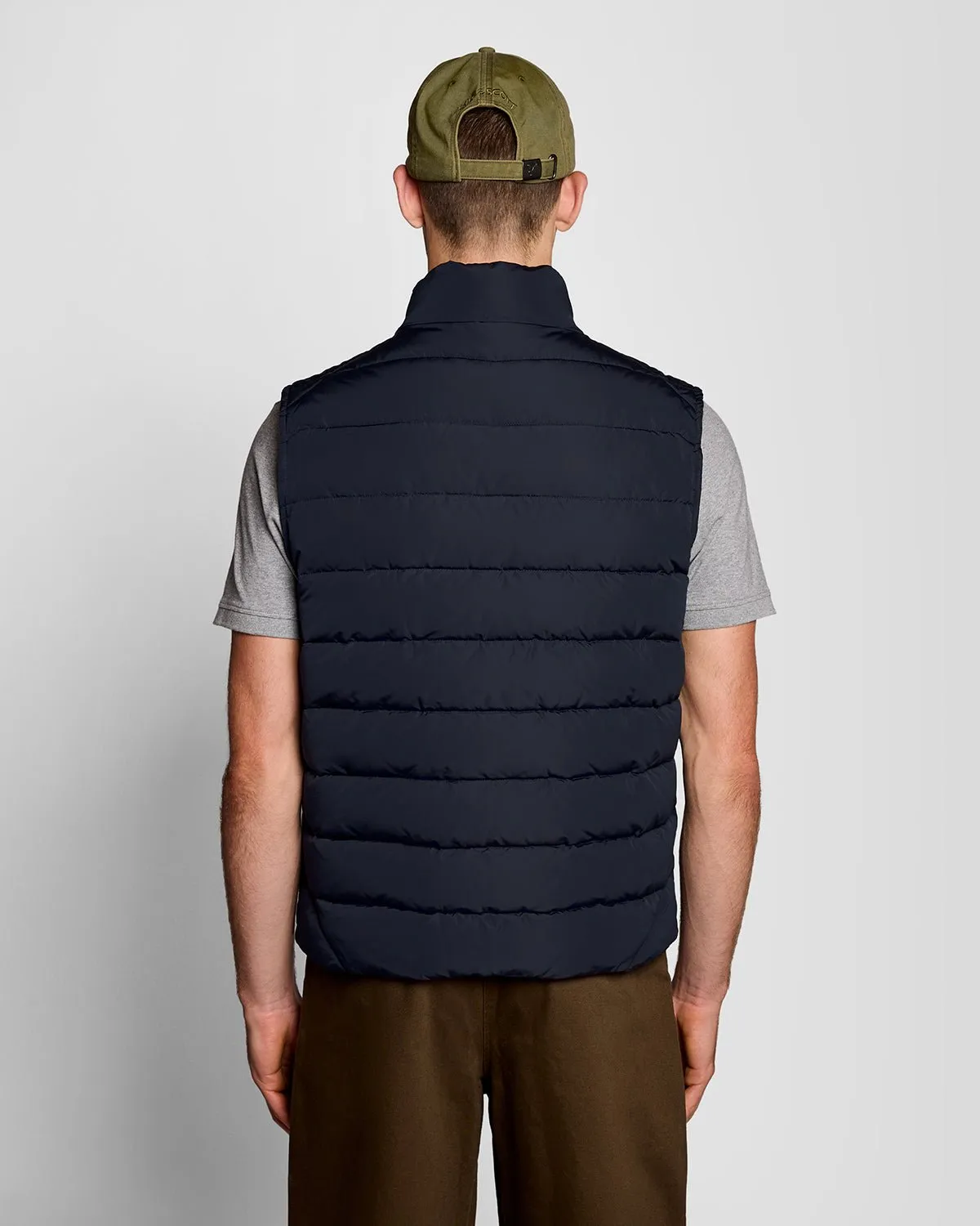 Lyle & Scott Mens Quilted Gilet | Dark Navy sold by The Foot Factory product image thumbnail 4