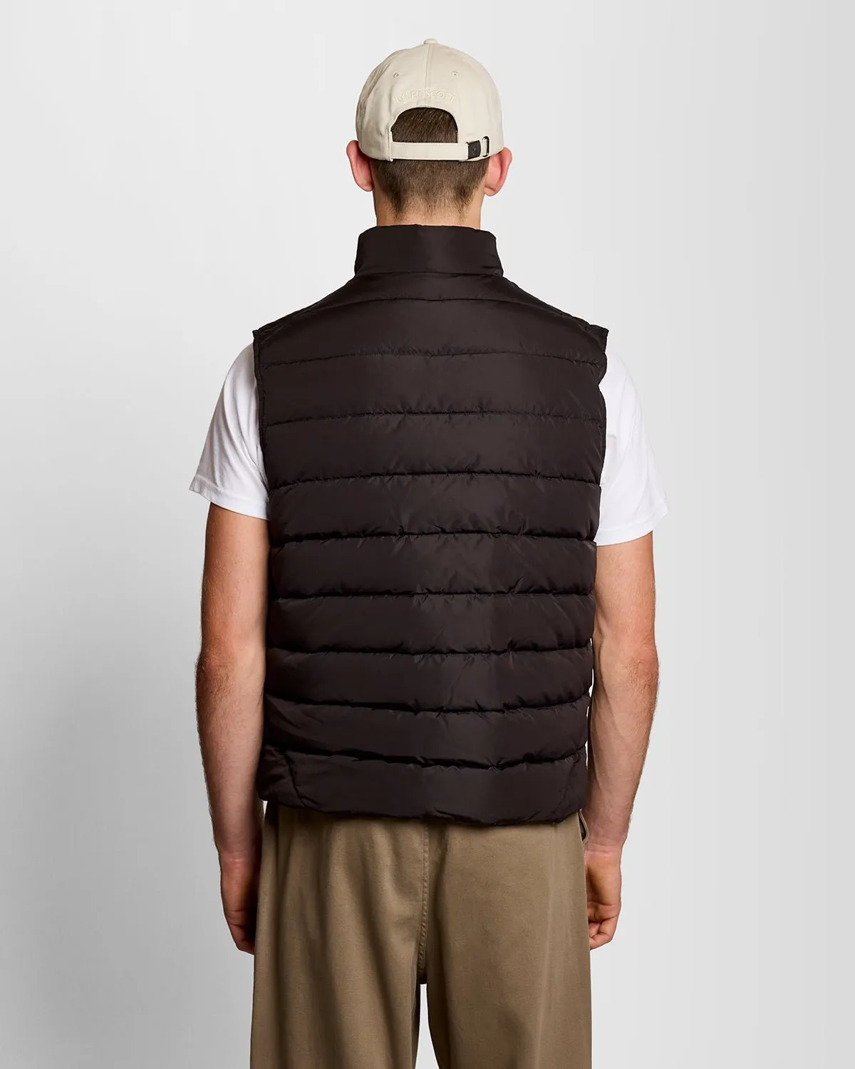 Lyle & Scott Mens Quilted Gilet | Jet Black sold by The Foot Factory product image thumbnail 4