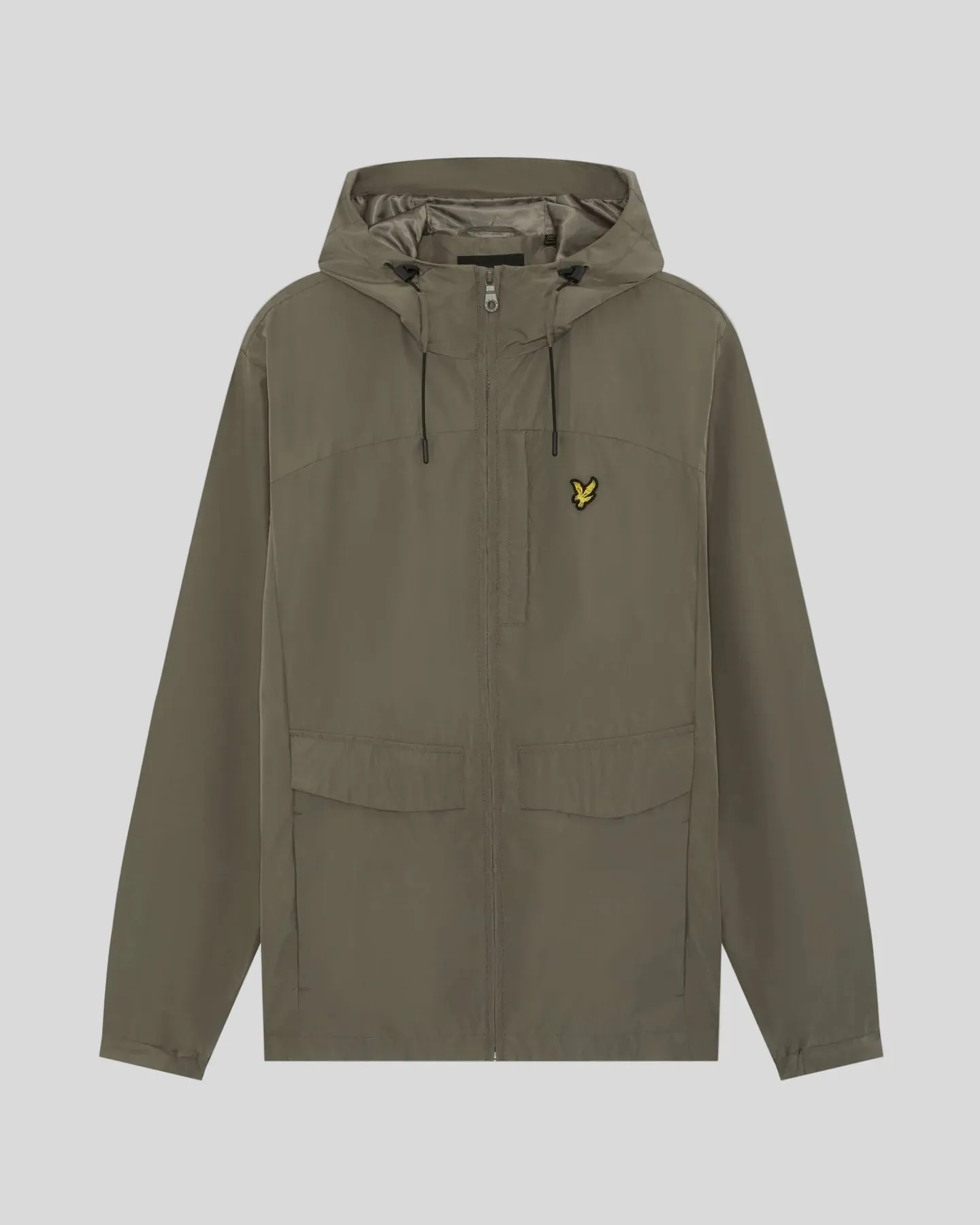 Lyle & Scott Mens Lightweight Hooded Jacket | Khaki Ash sold by The Foot Factory product image thumbnail 5