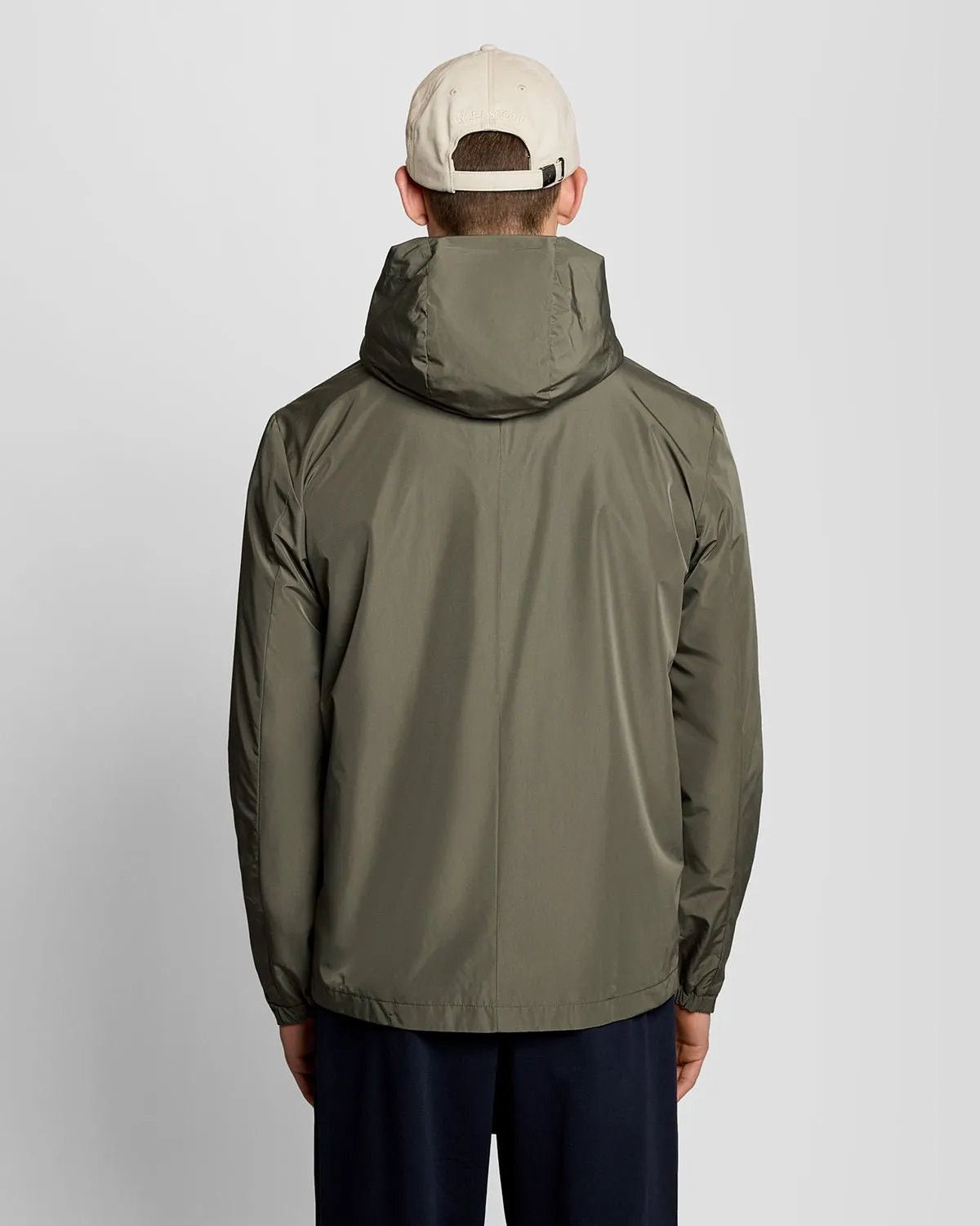 Lyle & Scott Mens Lightweight Hooded Jacket | Khaki Ash sold by The Foot Factory product image thumbnail 4