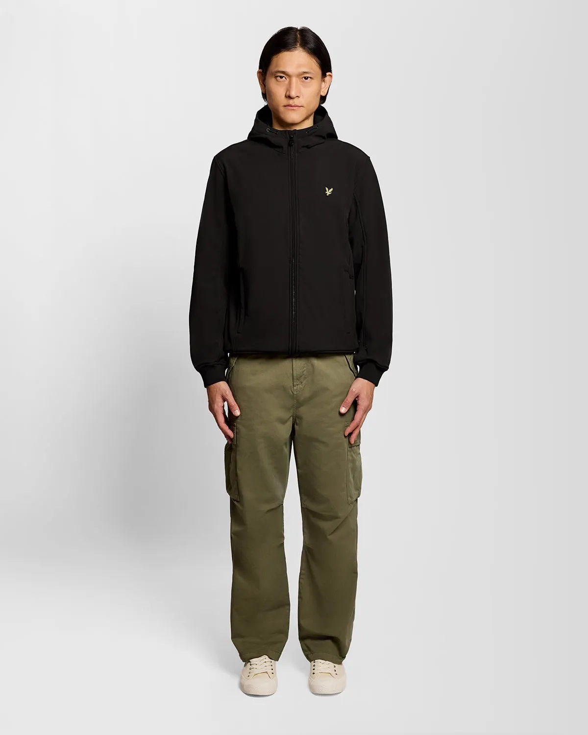 Lyle & Scott Mens Fleece Lined Softshell Jacket | Jet Black sold by The Foot Factory product image thumbnail 2
