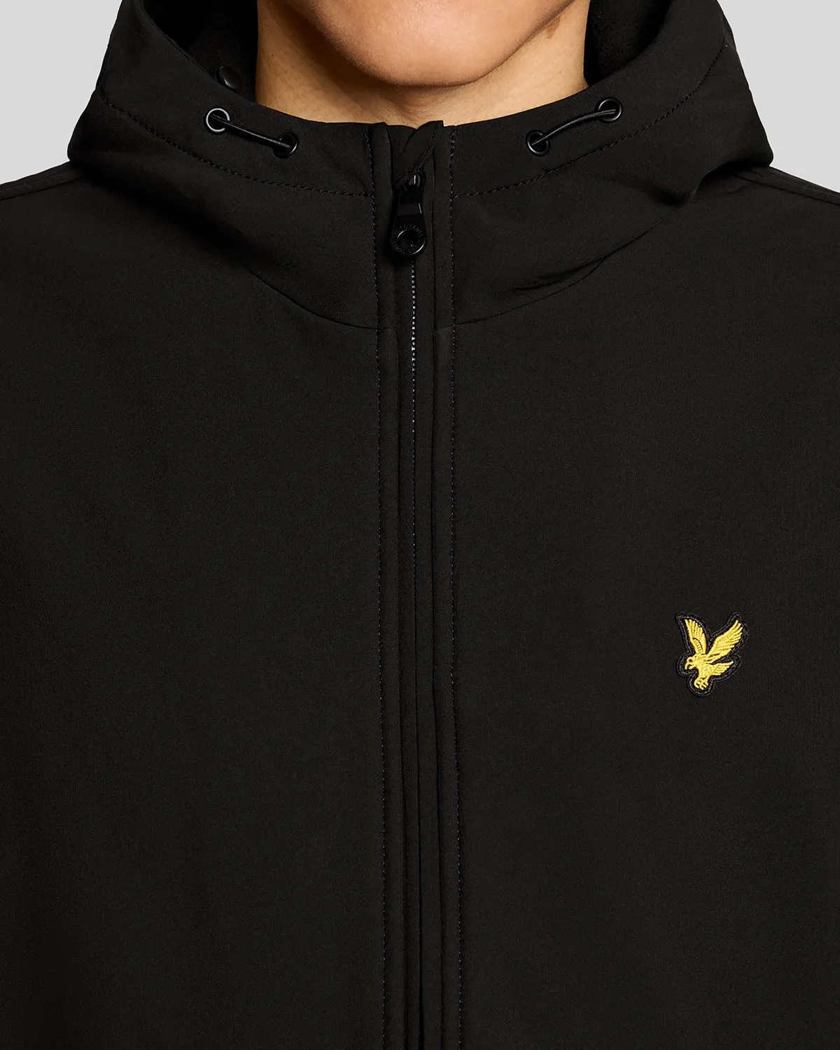 Lyle & Scott Mens Fleece Lined Softshell Jacket | Jet Black sold by The Foot Factory product image thumbnail 3