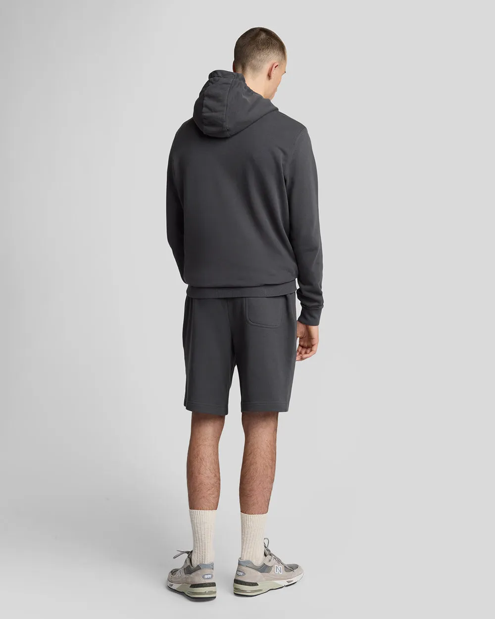 Lyle & Scott Mens Cotton Sweat Shorts | Gunmetal sold by The Foot Factory product image thumbnail 3