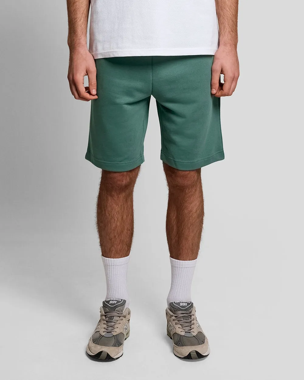 Lyle & Scott Mens Cotton Sweat Shorts | Everglade sold by The Foot Factory