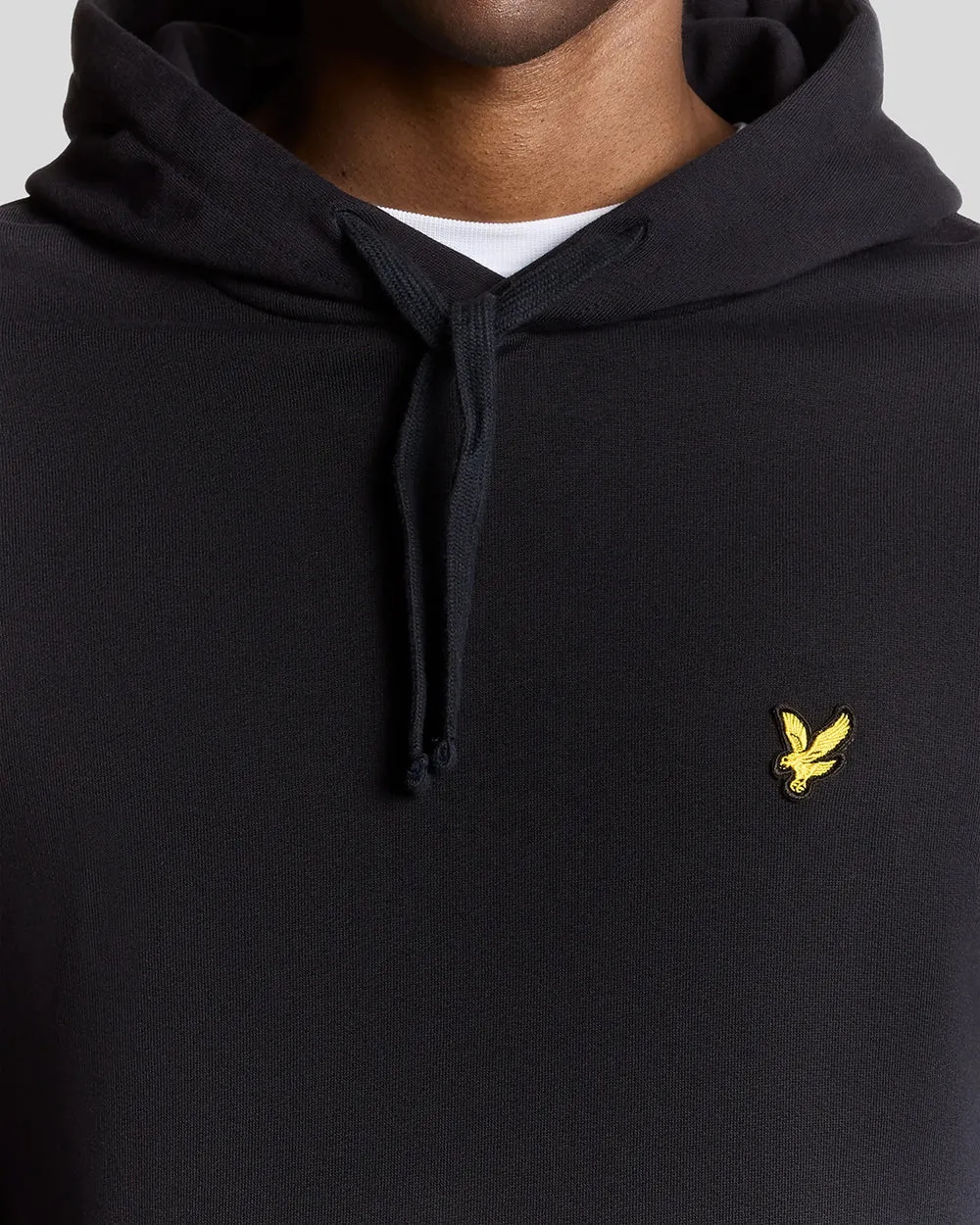 Lyle & Scott Mens Loopback Cotton Hoodie | Dark Navy sold by The Foot Factory product image thumbnail 3