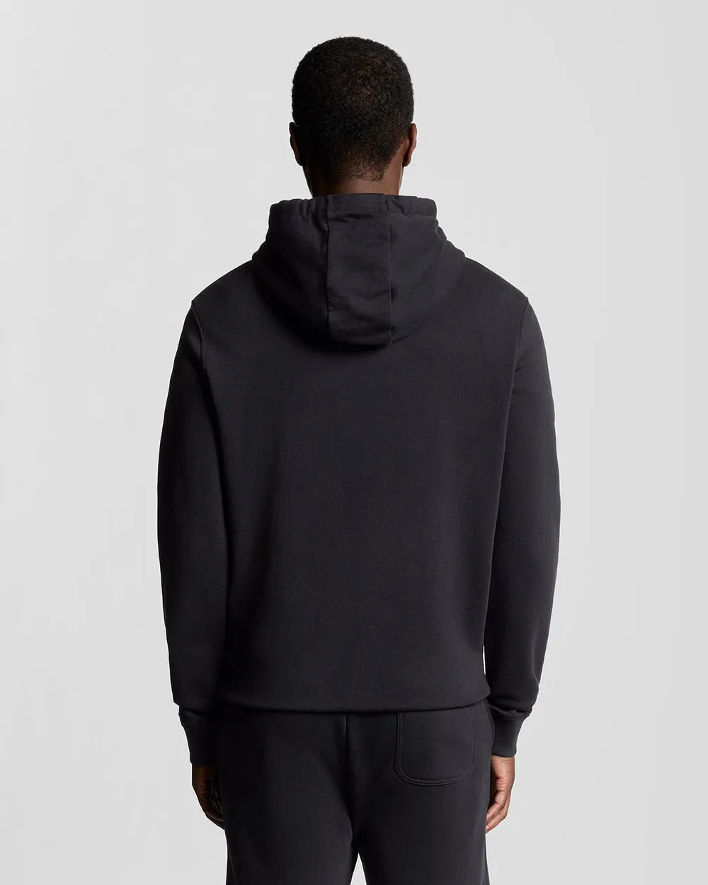 Lyle & Scott Mens Loopback Cotton Hoodie | Dark Navy sold by The Foot Factory product image thumbnail 4