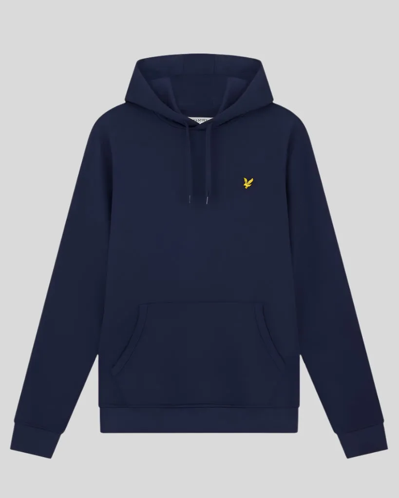 Lyle & Scott Mens Loopback Cotton Hoodie | Navy sold by The Foot Factory product image thumbnail 5