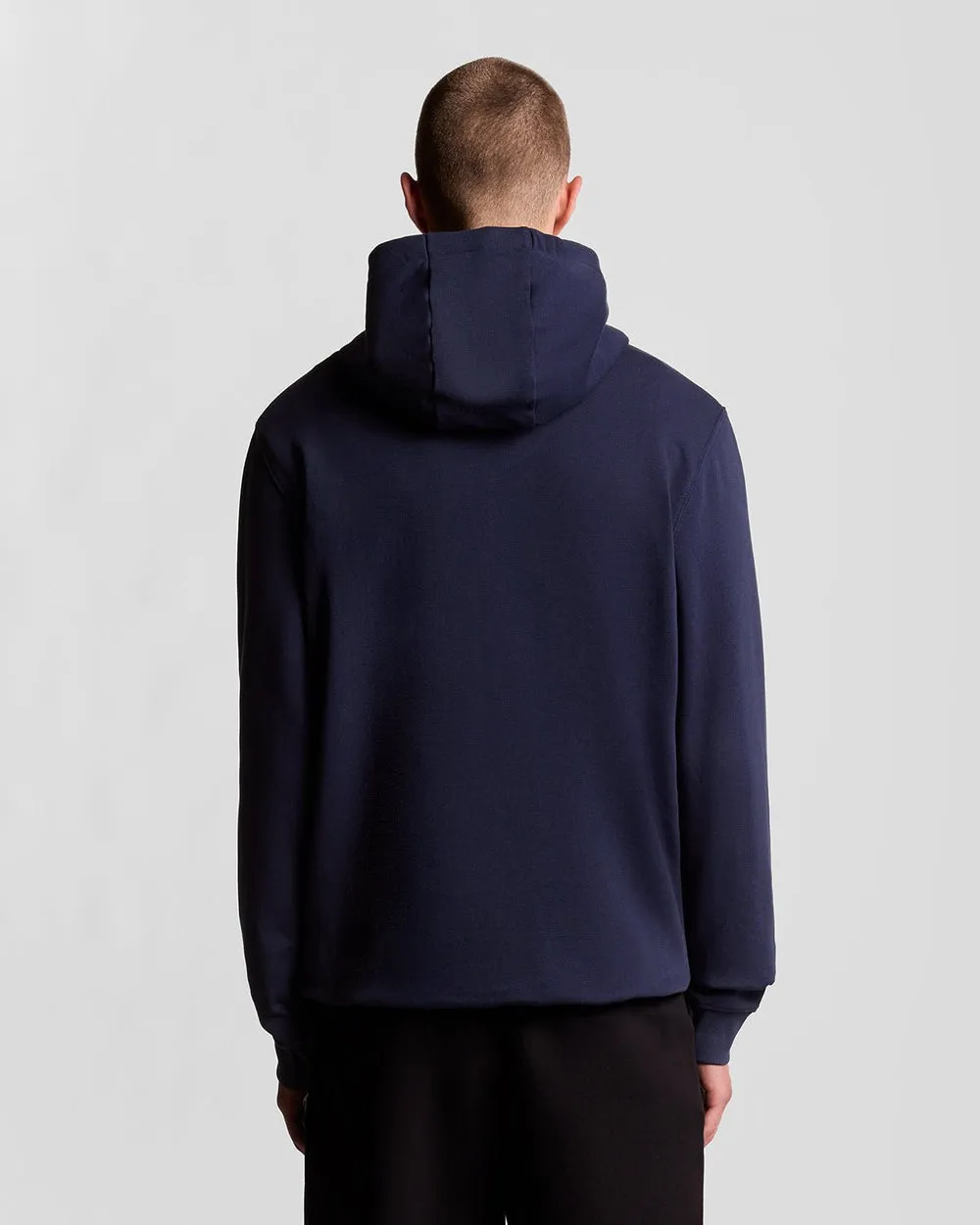 Lyle & Scott Mens Loopback Cotton Full Zip Hoodie | Navy sold by The Foot Factory product image thumbnail 4