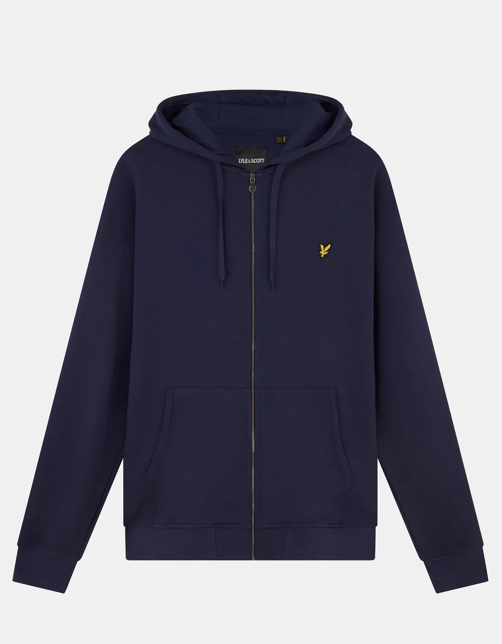 Lyle & Scott Mens Loopback Cotton Full Zip Hoodie | Navy sold by The Foot Factory product image thumbnail 5