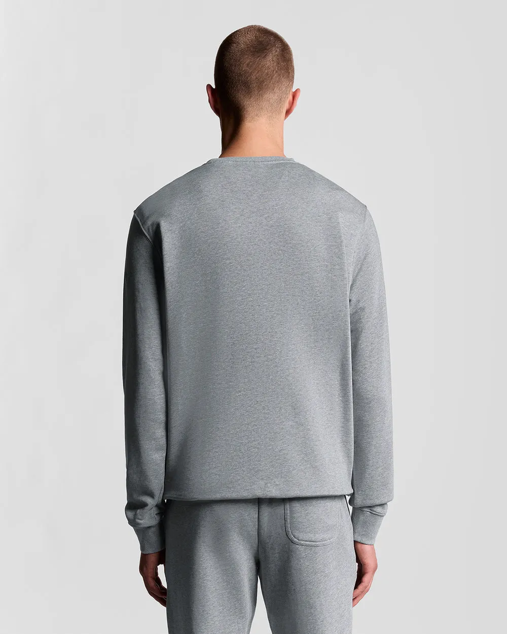 Lyle & Scott Mens Crew Neck Sweatshirt | Mid Grey Marl sold by The Foot Factory product image thumbnail 4