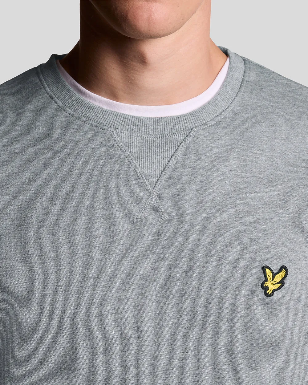 Lyle & Scott Mens Crew Neck Sweatshirt | Mid Grey Marl sold by The Foot Factory product image thumbnail 3