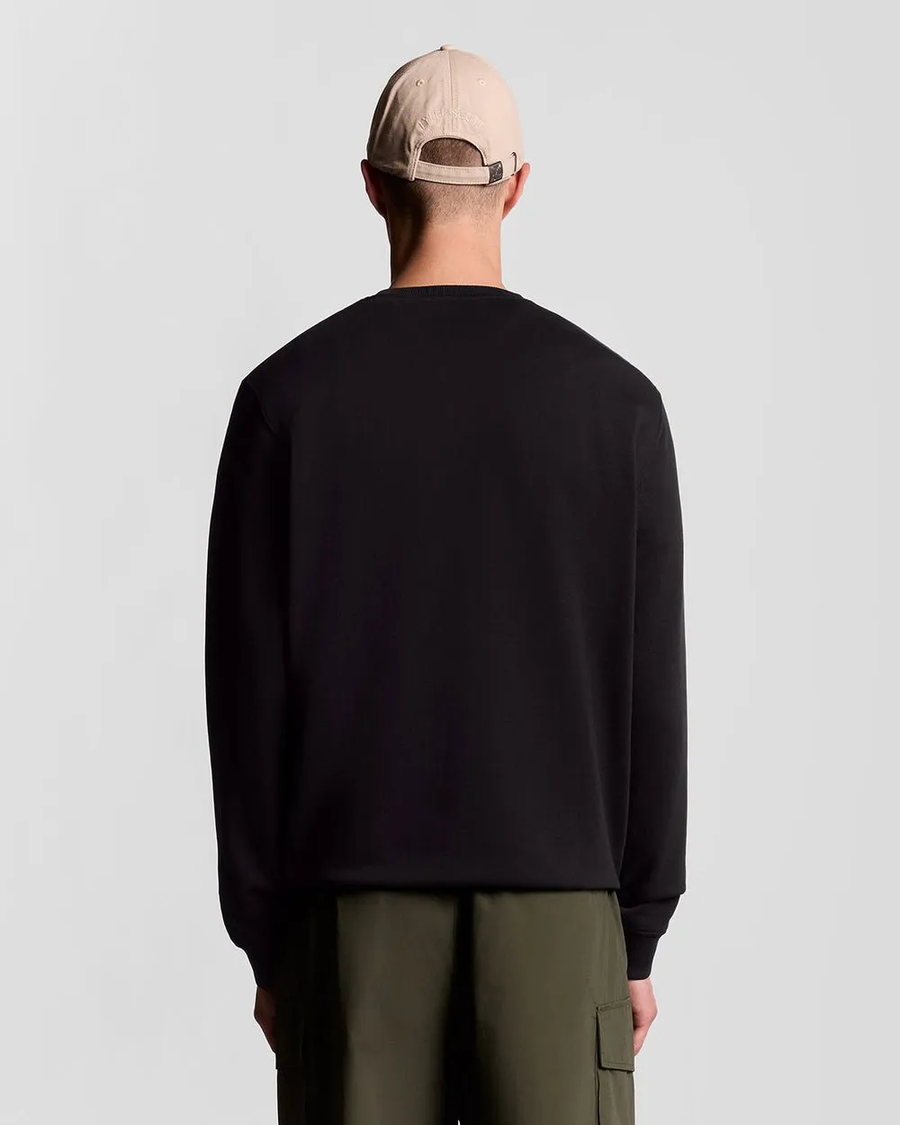 Lyle & Scott Mens Crew Neck Sweatshirt | Jet Black sold by The Foot Factory product image thumbnail 4