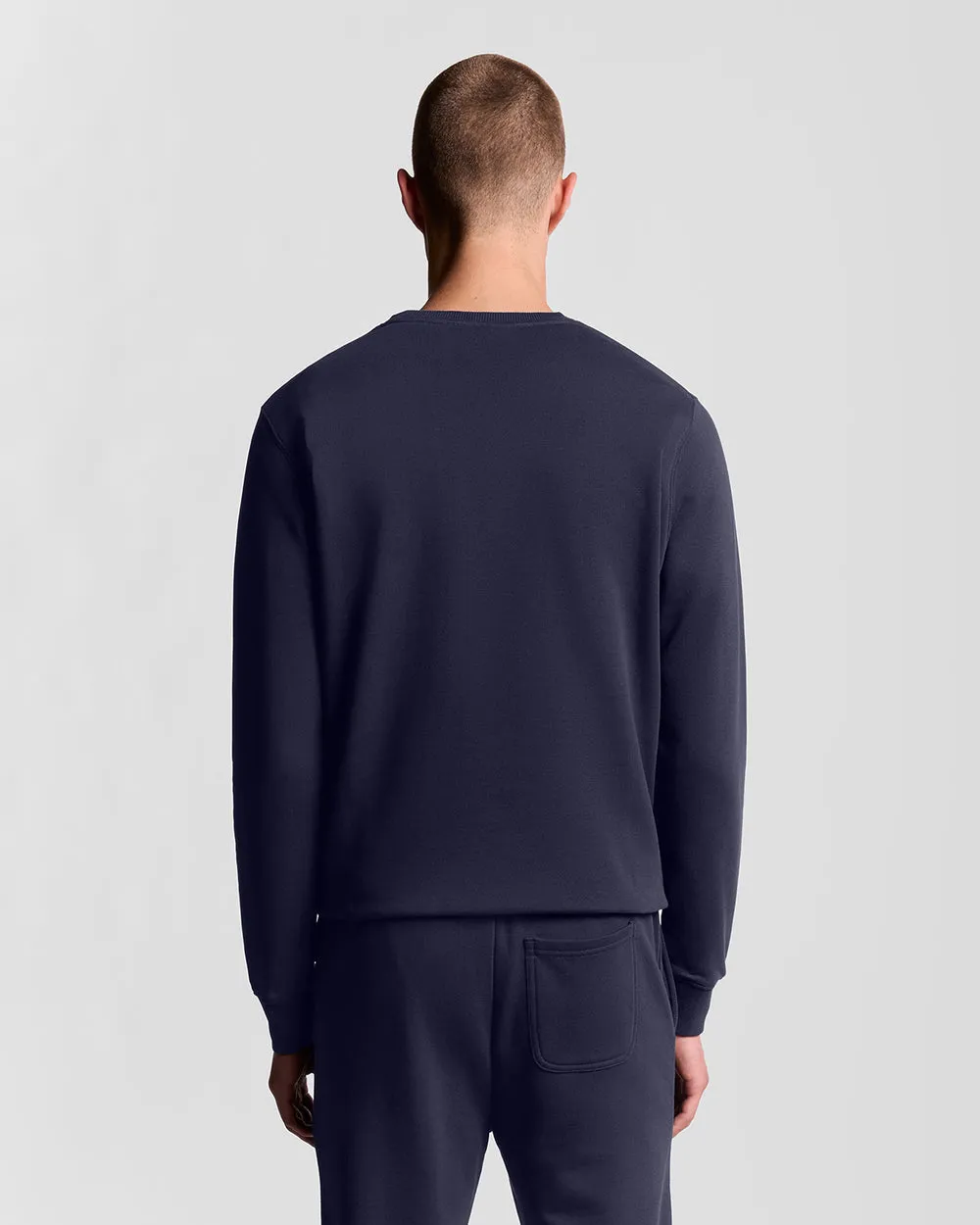 Lyle & Scott Mens Crew Neck Sweatshirt | Navy sold by The Foot Factory product image thumbnail 4