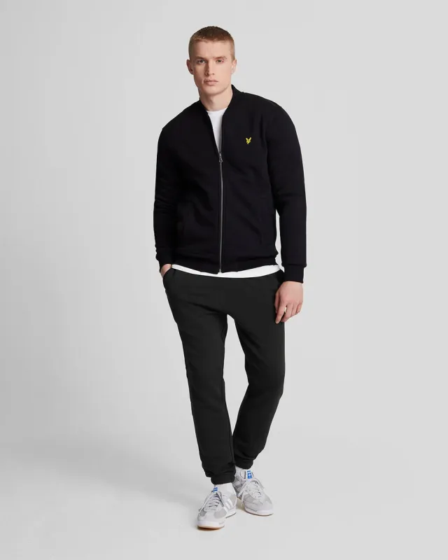 Lyle & Scott Mens Slim Fit Cotton Joggers | Jet Black made by Lyle & Scott