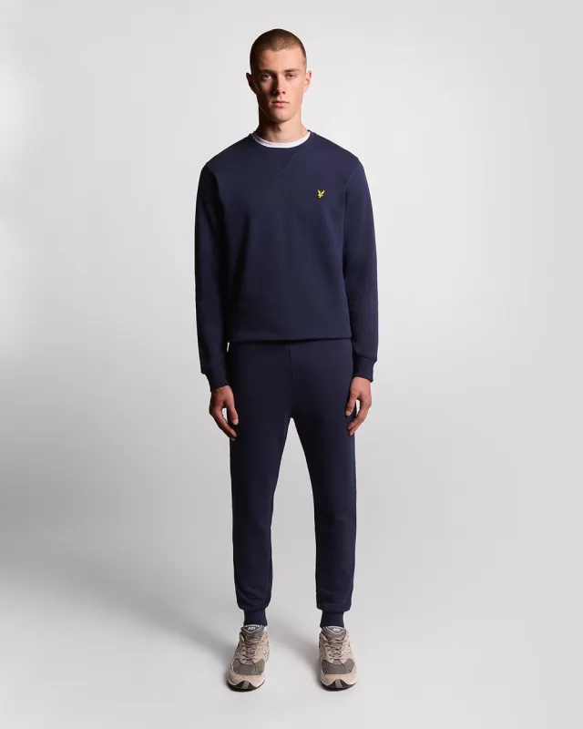 Lyle & Scott Mens Skinny Fit Cotton Joggers | Navy made by Lyle & Scott