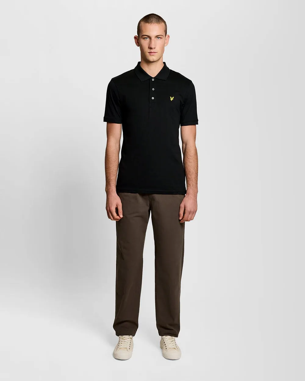Lyle & Scott Mens Cotton Jersey Polo Shirt | Jet Black sold by The Foot Factory product image thumbnail 2
