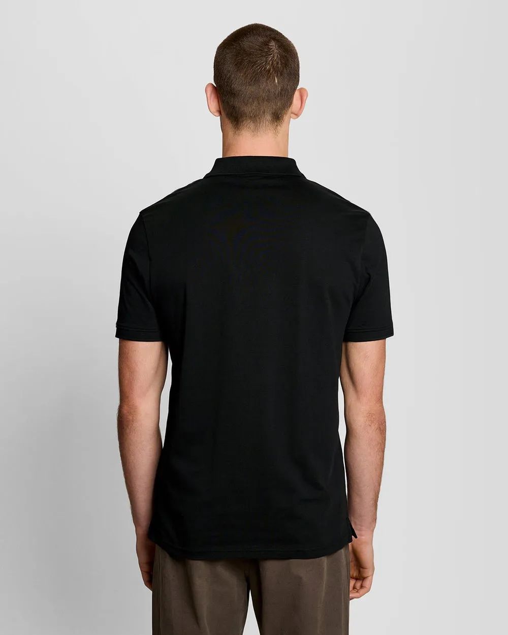 Lyle & Scott Mens Cotton Jersey Polo Shirt | Jet Black sold by The Foot Factory product image thumbnail 4