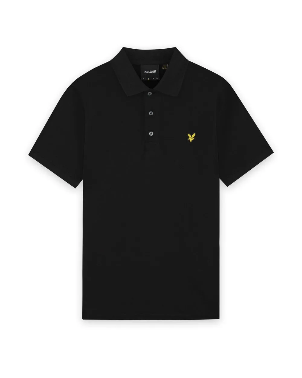 Lyle & Scott Mens Cotton Jersey Polo Shirt | Jet Black sold by The Foot Factory product image thumbnail 5