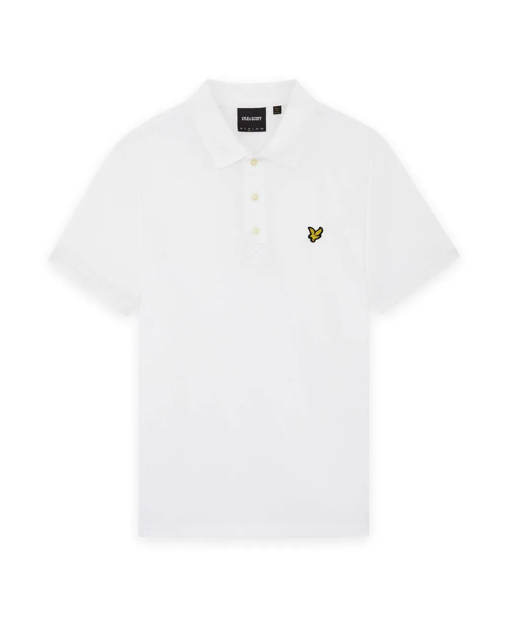 Lyle & Scott Mens Cotton Jersey Polo Shirt | White sold by The Foot Factory product image thumbnail 5
