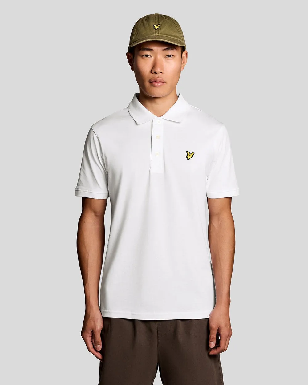 Lyle & Scott Mens Cotton Jersey Polo Shirt | White sold by The Foot Factory