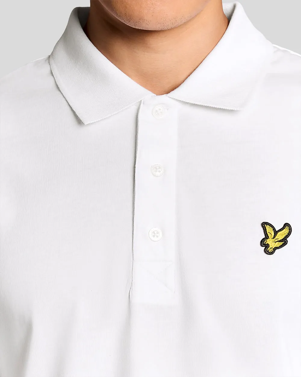 Lyle & Scott Mens Cotton Jersey Polo Shirt | White sold by The Foot Factory product image thumbnail 3