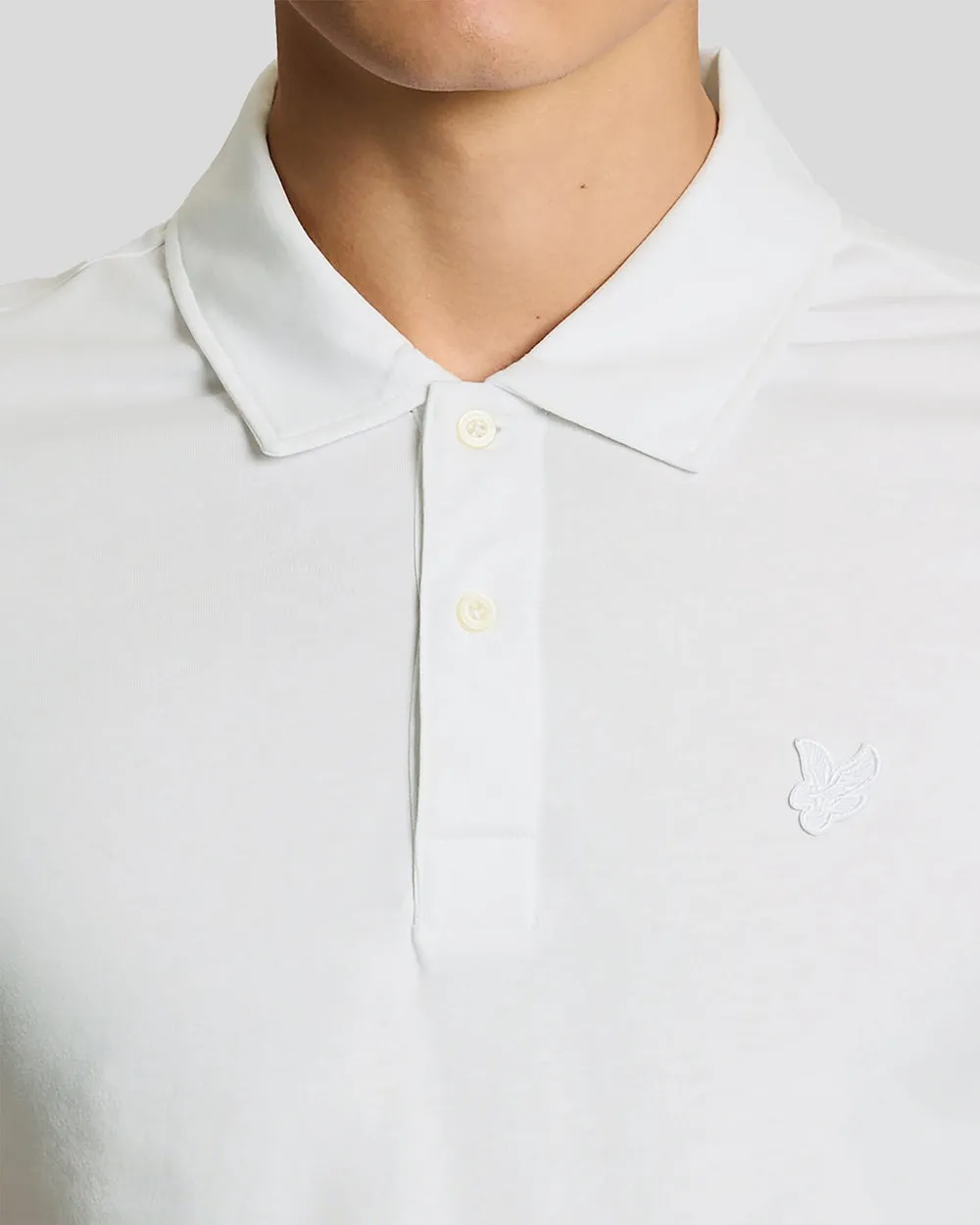 Lyle & Scott Mens Pintuck Cuff Polo Shirt | White sold by The Foot Factory product image thumbnail 3