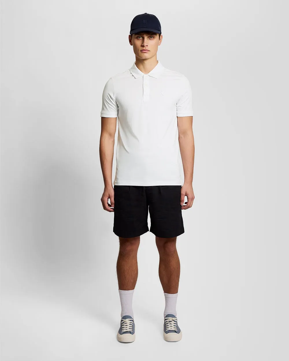Lyle & Scott Mens Pintuck Cuff Polo Shirt | White sold by The Foot Factory product image thumbnail 2