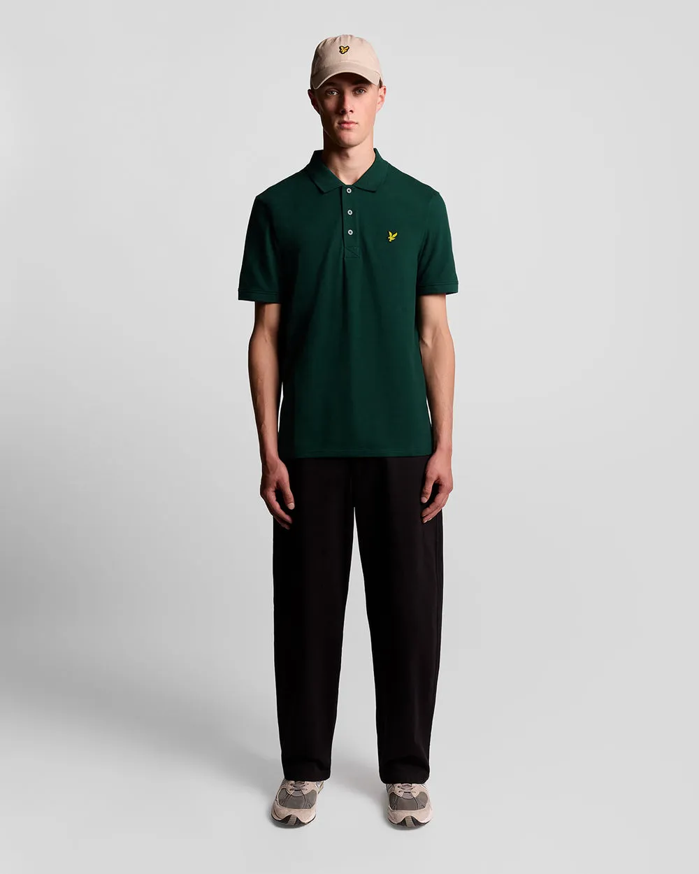 Lyle & Scott Mens Cotton Polo Shirt | Dark Green sold by The Foot Factory product image thumbnail 2