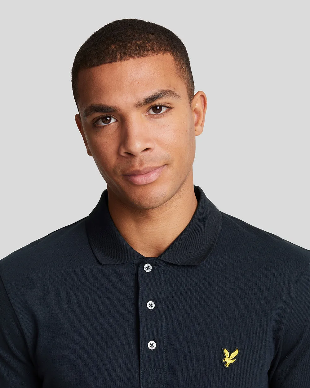 Lyle & Scott Mens Cotton Polo Shirt | Dark Navy sold by The Foot Factory product image thumbnail 4