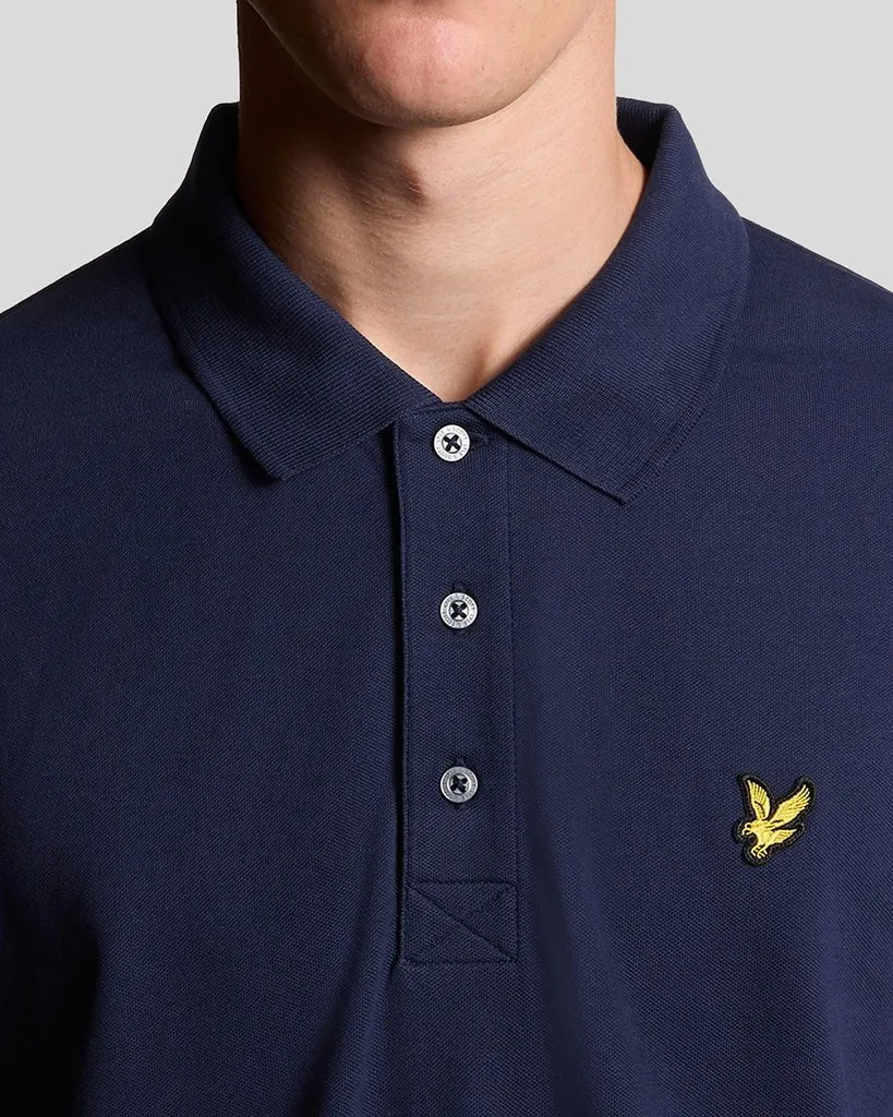 Lyle & Scott Mens Cotton Polo Shirt | Navy sold by The Foot Factory product image thumbnail 3