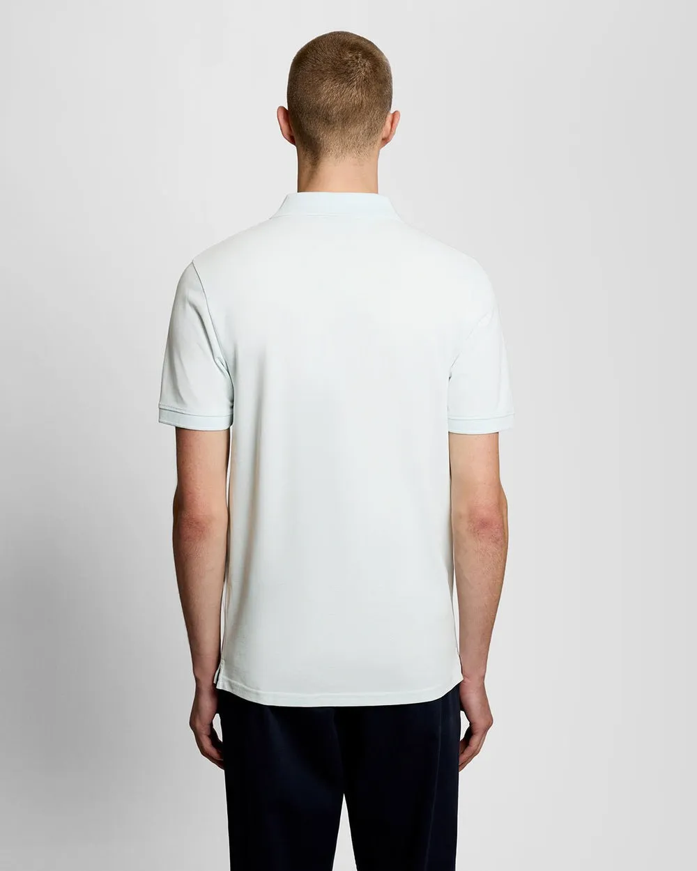 Lyle & Scott Mens Cotton Polo Shirt | Blue Ice sold by The Foot Factory product image thumbnail 4