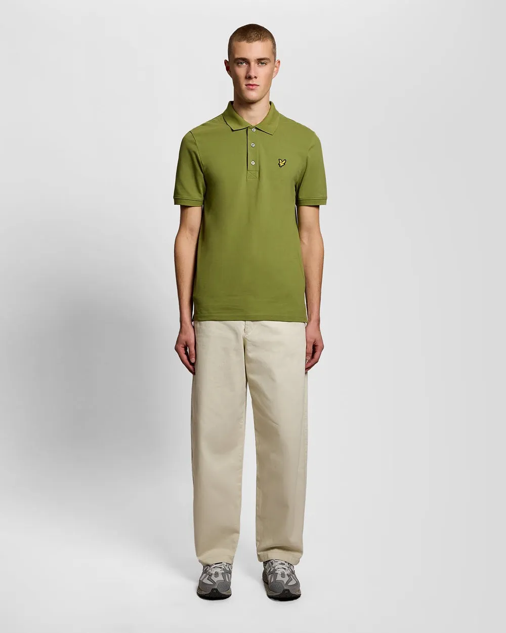 Lyle & Scott Mens Cotton Polo Shirt | Shrub Green sold by The Foot Factory product image thumbnail 2