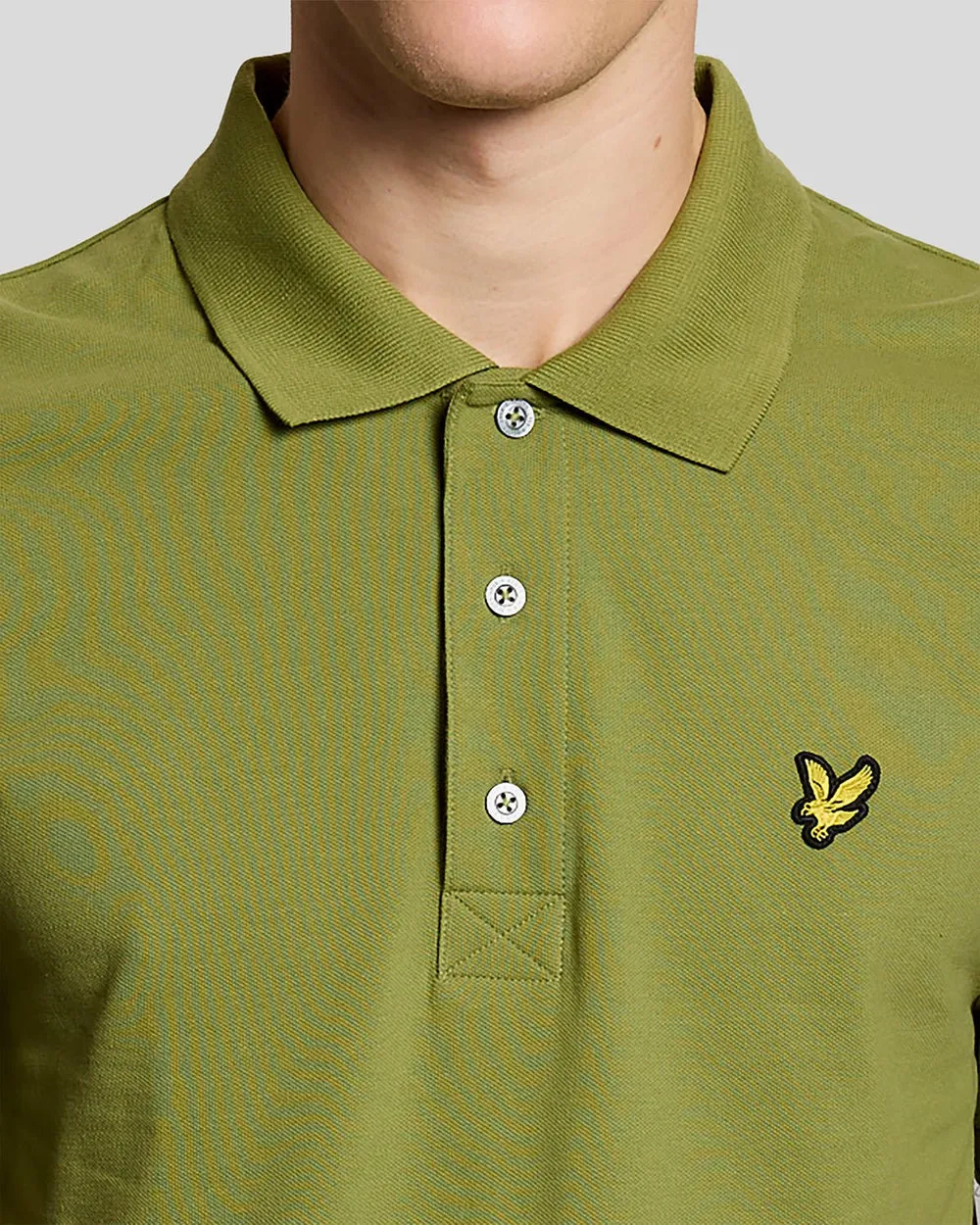 Lyle & Scott Mens Cotton Polo Shirt | Shrub Green sold by The Foot Factory product image thumbnail 3