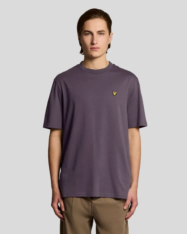 Lyle & Scott Mens Oversized Cotton Crew Neck T-Shirt | Graystone sold by The Foot Factory