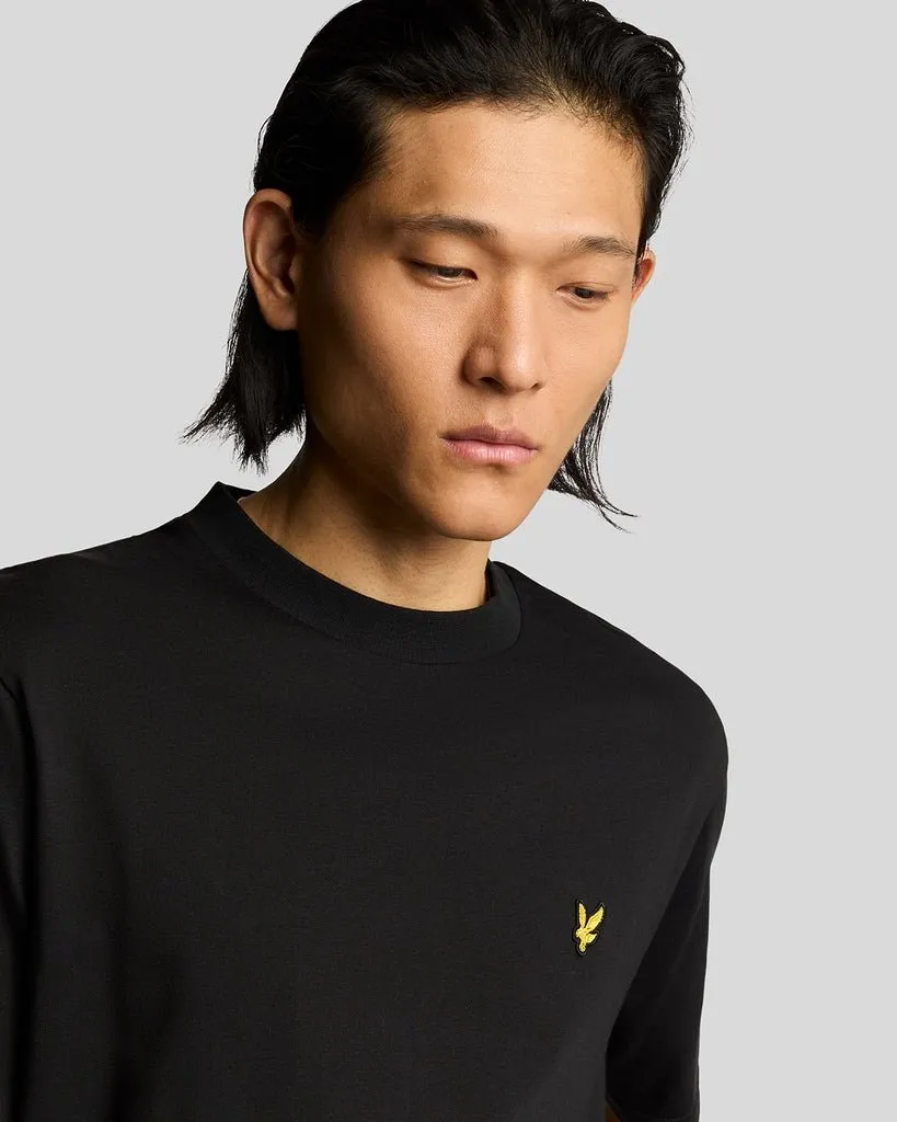 Lyle & Scott Mens Oversized Cotton Crew Neck T-Shirt | Jet Black sold by The Foot Factory product image thumbnail 4