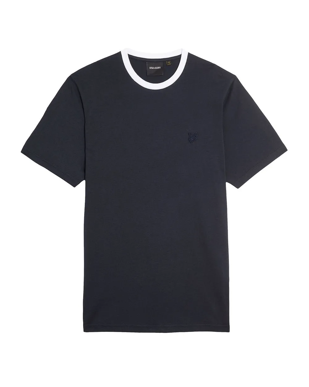 Lyle & Scott Mens Linen Blend Raglan T-Shirt | Dark Navy sold by The Foot Factory product image thumbnail 5