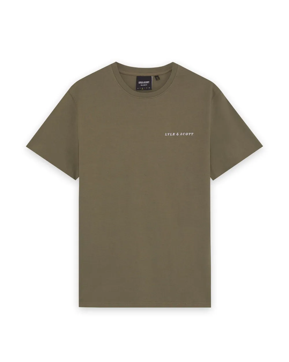 Lyle & Scott Mens Linen Blend Raglan T-Shirt | Khaki Ash sold by The Foot Factory product image thumbnail 5