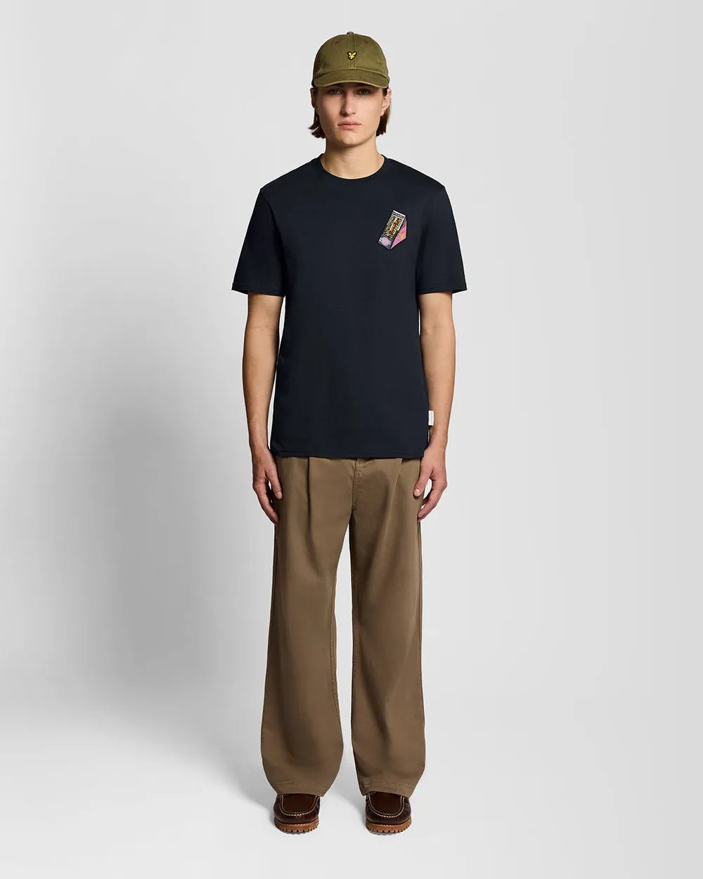 Lyle & Scott Mens Supermarket Embroidered T-shirt | Dark Navy sold by The Foot Factory product image thumbnail 2