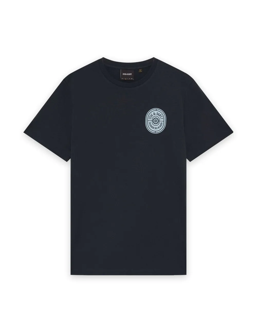 Lyle & Scott Mens Borders Label Graphic T-shirt | Dark Navy sold by The Foot Factory product image thumbnail 5