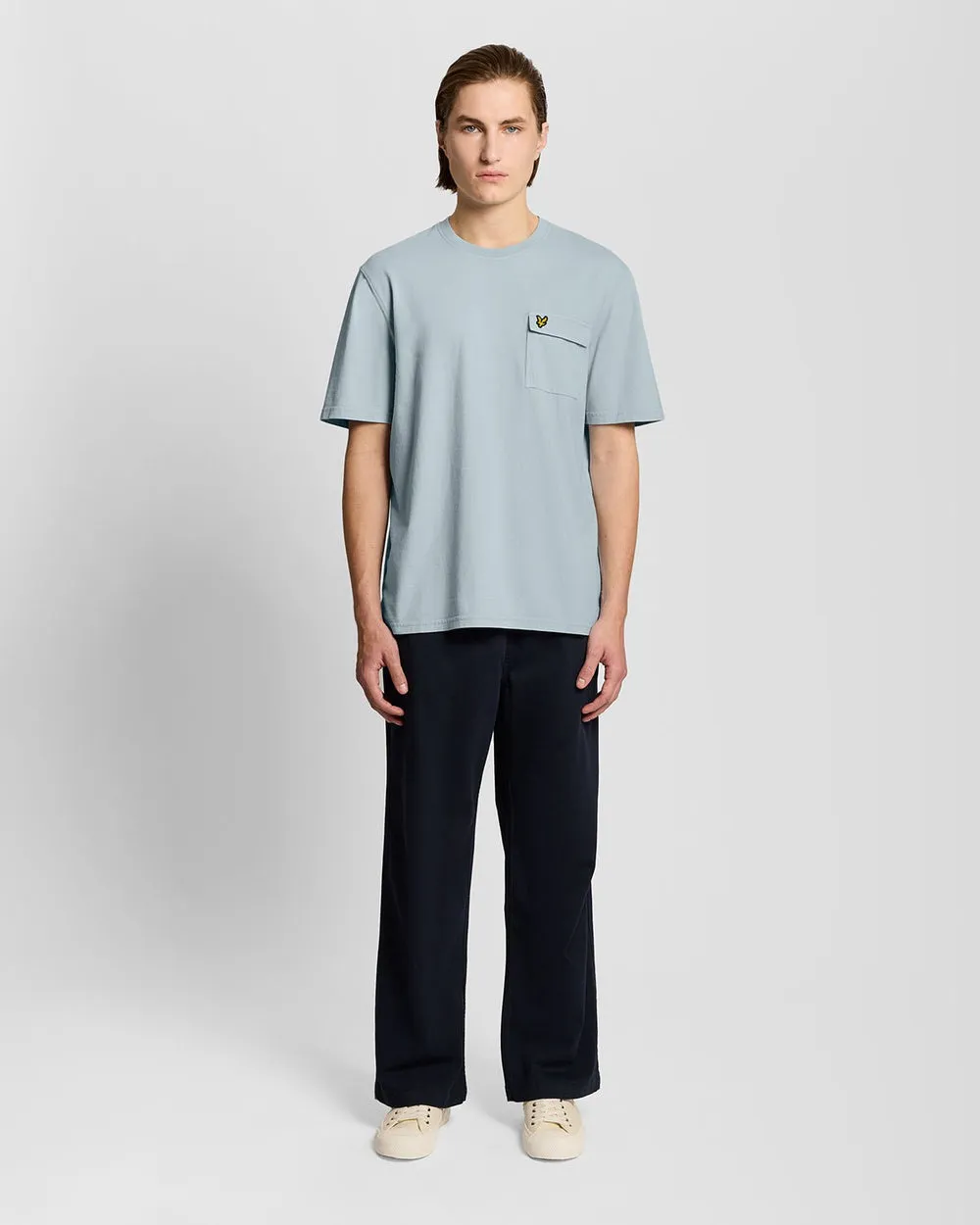 Lyle & Scott Mens Cargo Pocket T-Shirt | Opal Blue sold by The Foot Factory product image thumbnail 2