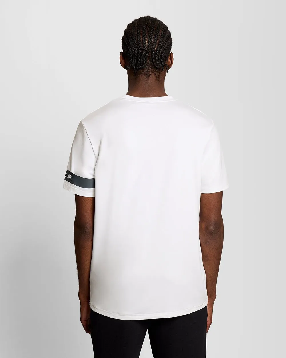 Lyle & Scott Mens Sports Sleeve Detail T-Shirt | White sold by The Foot Factory product image thumbnail 4