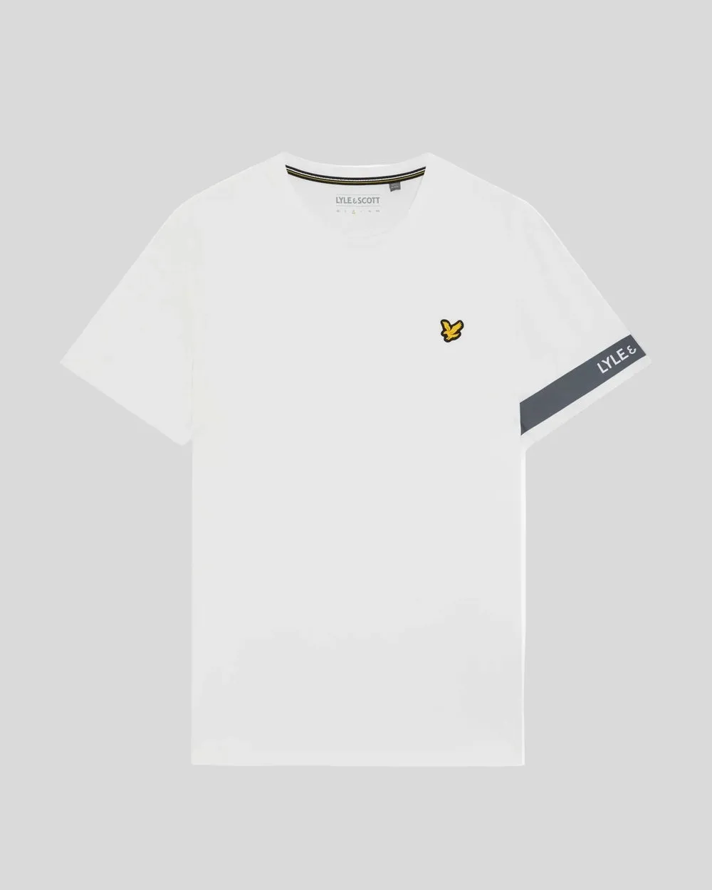 Lyle & Scott Mens Sports Sleeve Detail T-Shirt | White sold by The Foot Factory product image thumbnail 5