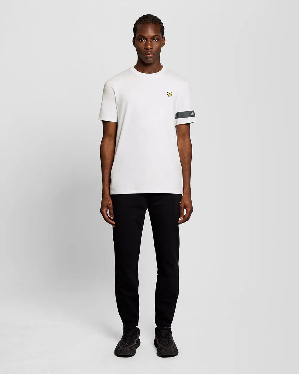 Lyle & Scott Mens Sports Sleeve Detail T-Shirt | White sold by The Foot Factory product image thumbnail 2
