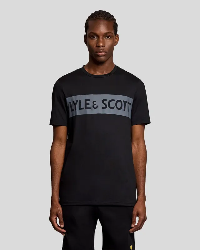 Lyle & Scott Mens Sports Chest Logo T-Shirt | Jet Black sold by The Foot Factory