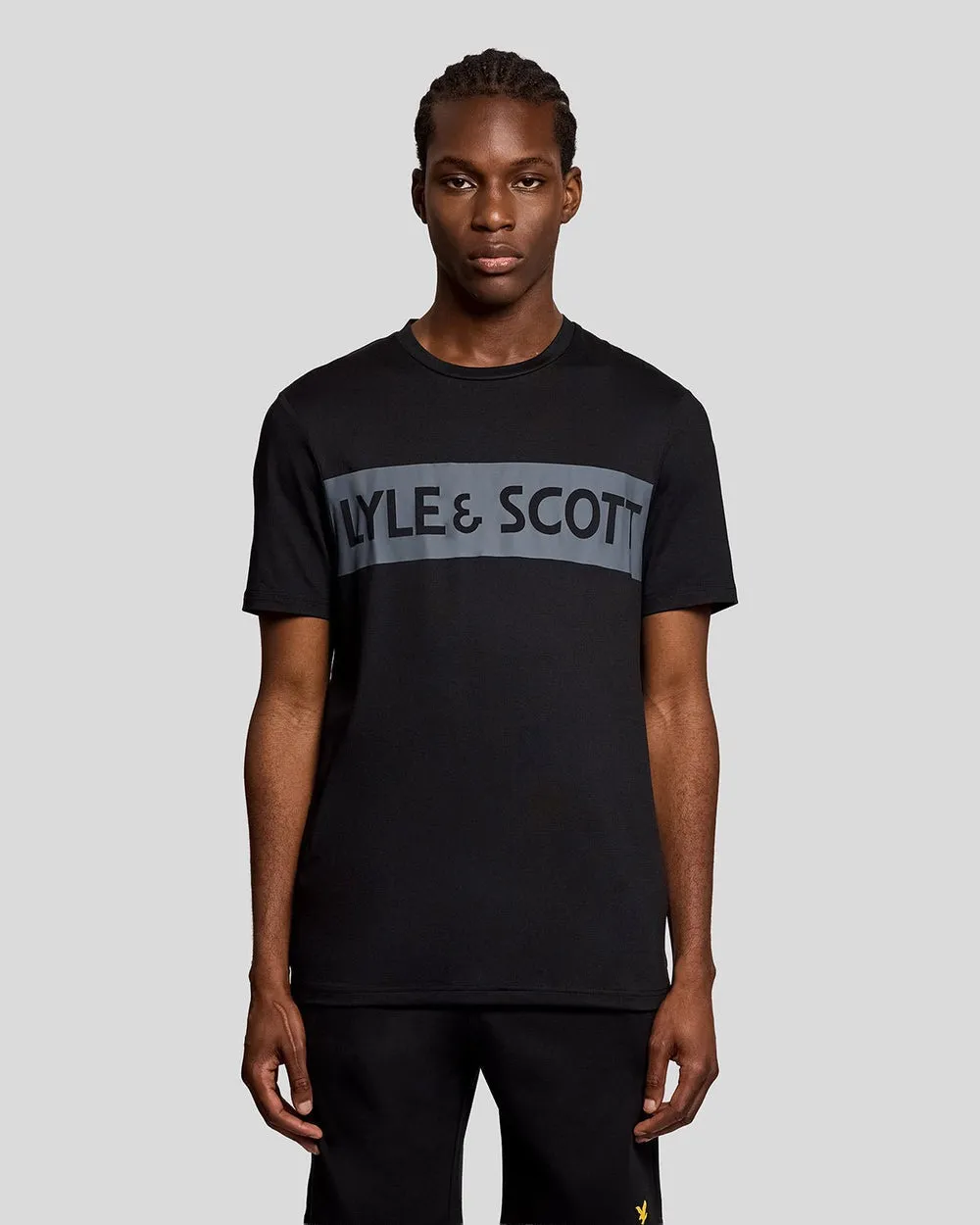 Lyle & Scott Mens Sports Chest Logo T-Shirt | Jet Black sold by The Foot Factory