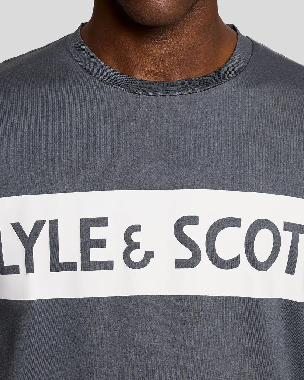 Lyle & Scott Mens Sports Chest Logo T-Shirt | Turbulence sold by The Foot Factory product image thumbnail 3