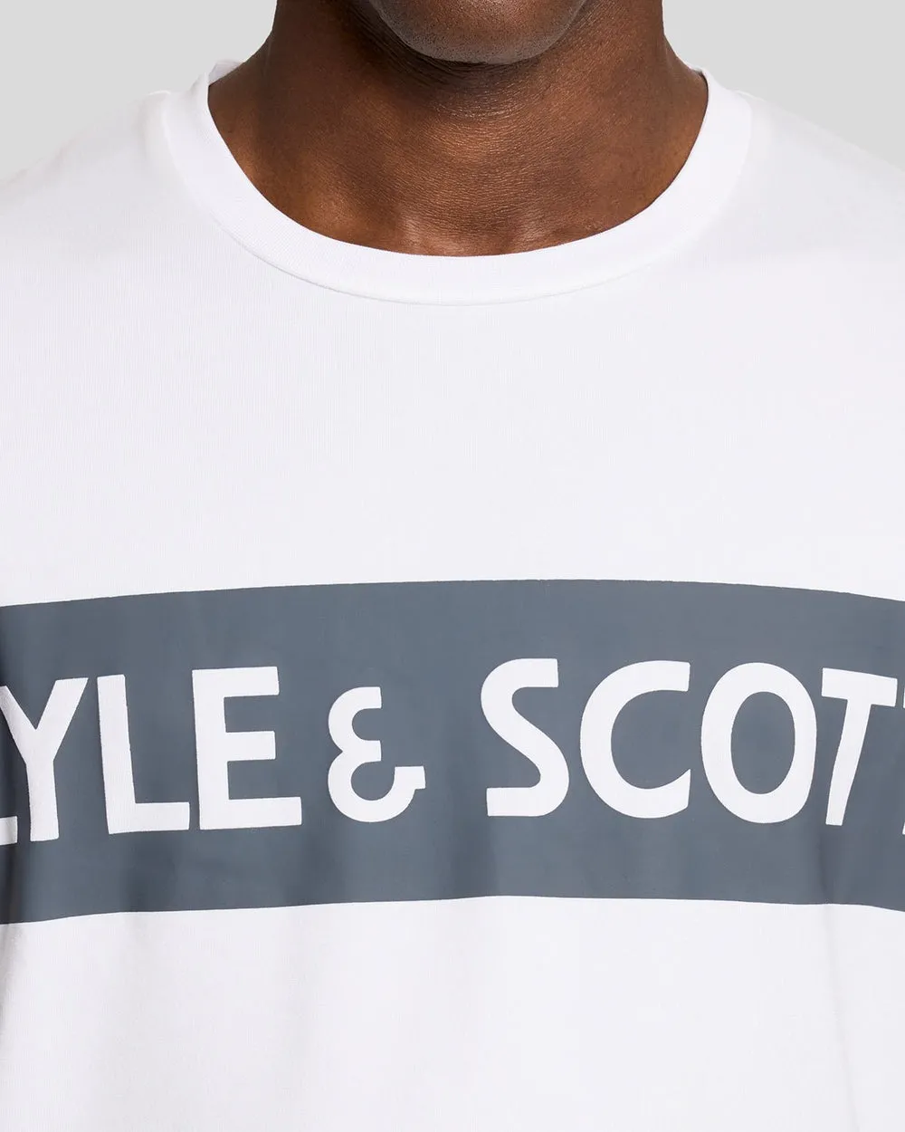 Lyle & Scott Mens Sports Chest Logo T-Shirt | White sold by The Foot Factory product image thumbnail 3