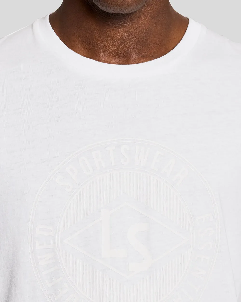 Lyle & Scott Mens Sports Redefined Graphic Logo T-Shirt | White sold by The Foot Factory product image thumbnail 3