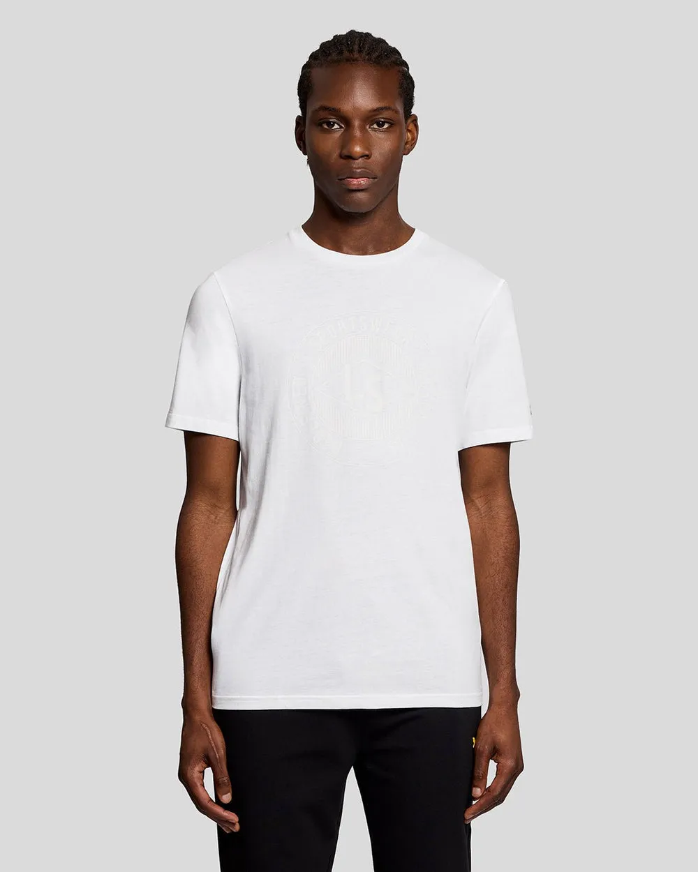 Lyle & Scott Mens Sports Redefined Graphic Logo T-Shirt | White sold by The Foot Factory