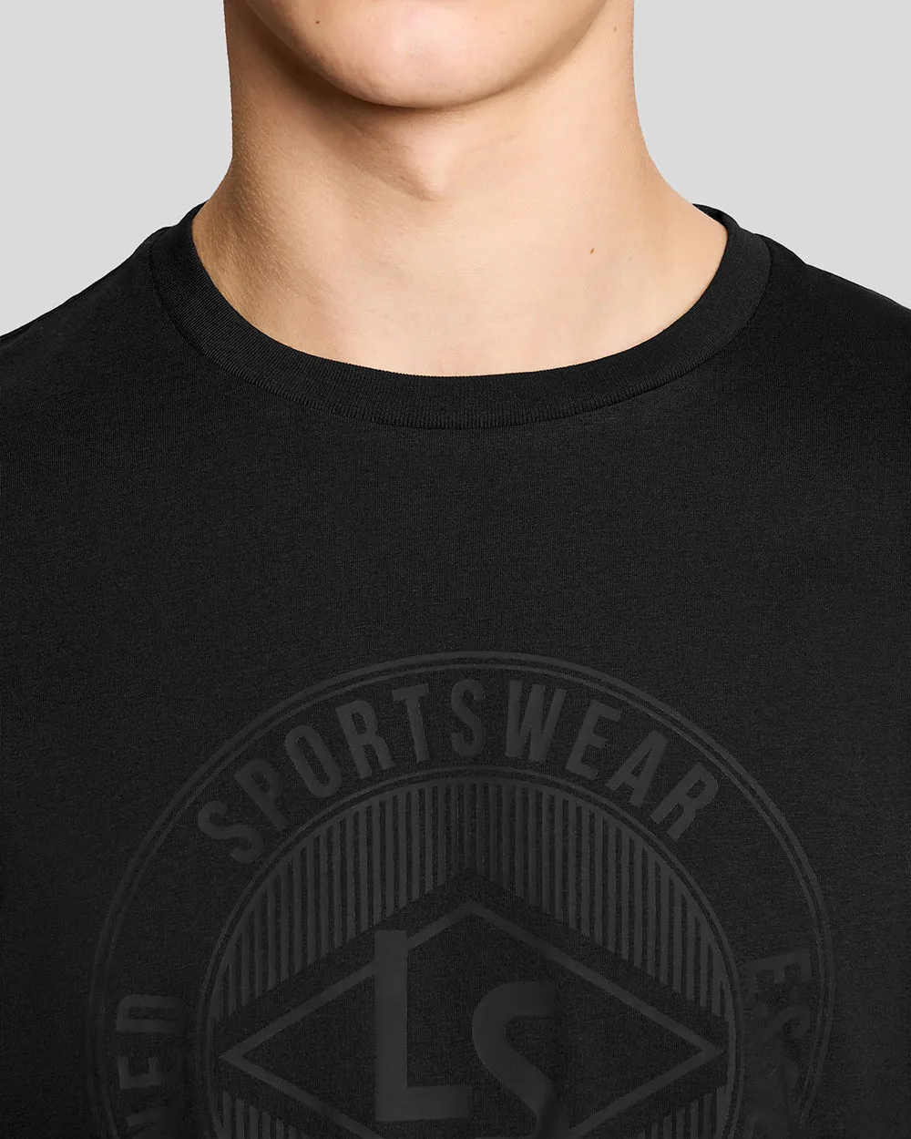 Lyle & Scott Mens Sports Redefined Graphic Logo T-Shirt | Jet Black sold by The Foot Factory product image thumbnail 3